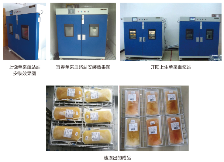 血漿速凍機使用案例